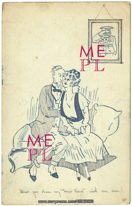 : Couple cuddling during WW1 : Couple cuddling during WW1