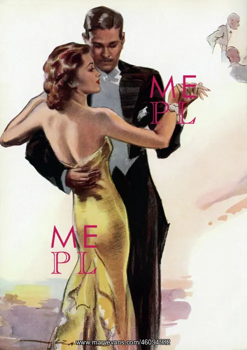 : Couple dancing 1950 : Couple dancing 1950