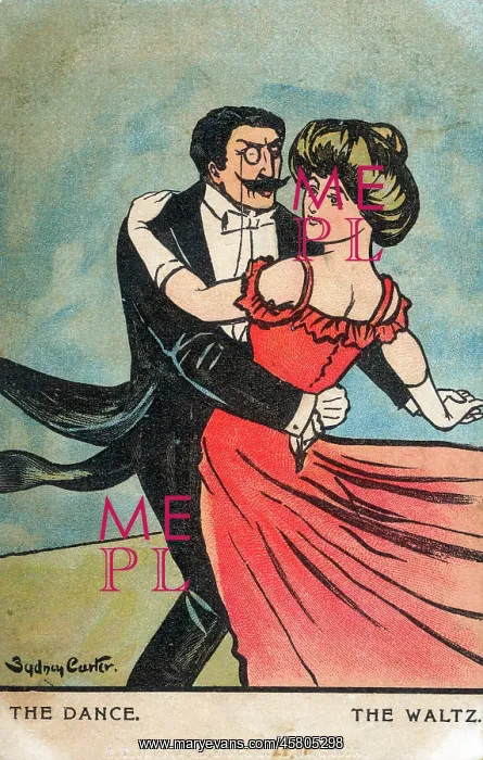 : A Couple Dancing The Waltz : A Couple Dancing The Waltz