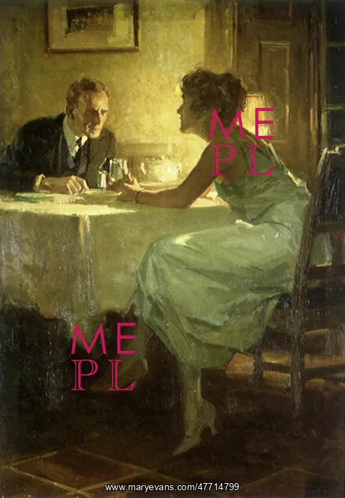 : Couple at Dinner Table : Couple at Dinner Table