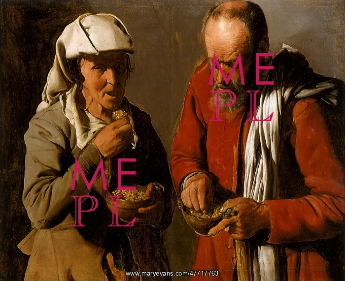  : Couple Eating Peas