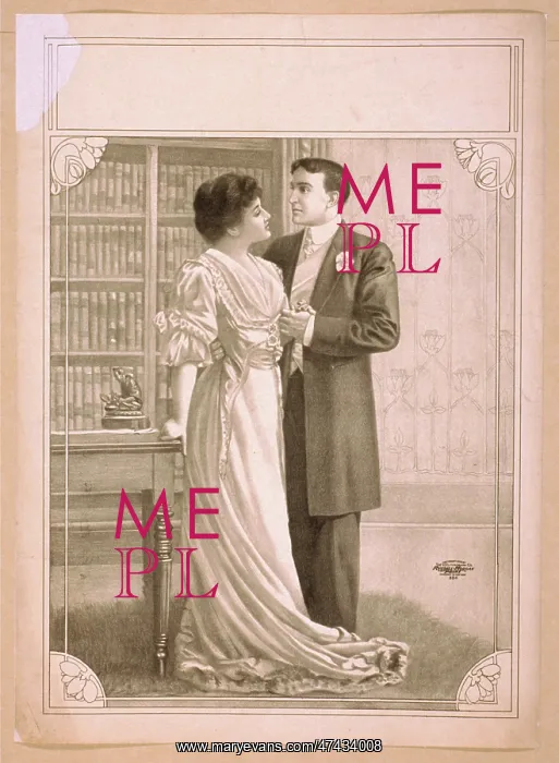  : Couple embracing in library