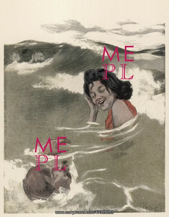  : Couple Enjoy Swim - circa 1908