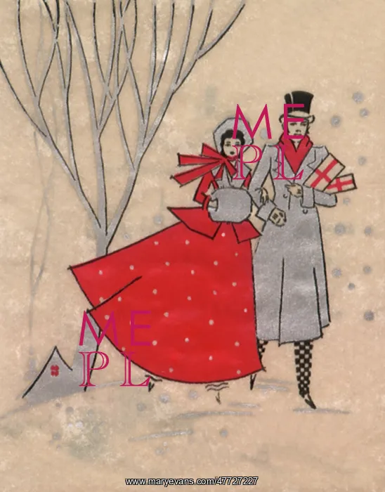  : Couple in Falling Snow