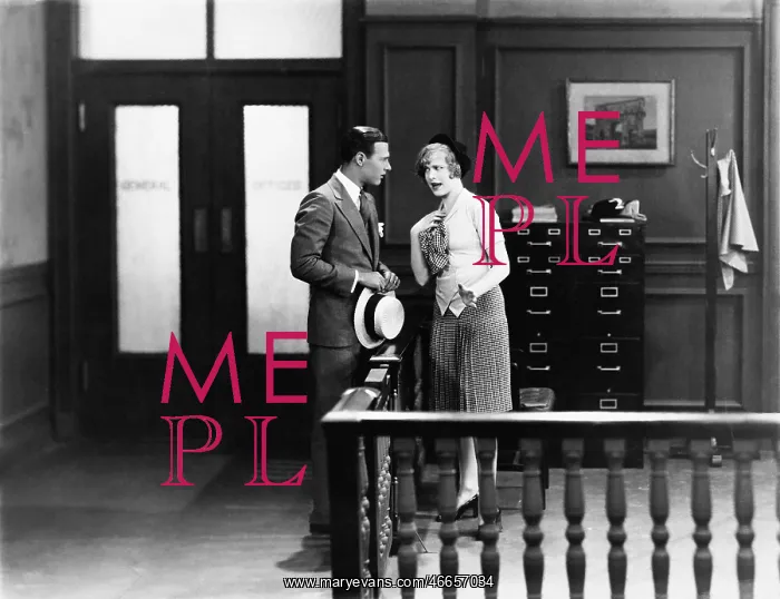 : Couple having argument in office : Couple having argument in office