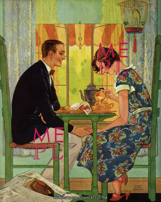 : Couple hold Hands under Breakfast Table : Couple hold Hands under Breakfast Table
