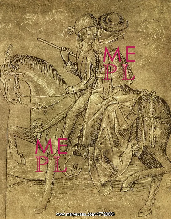 : Couple on Horseback : Couple on Horseback