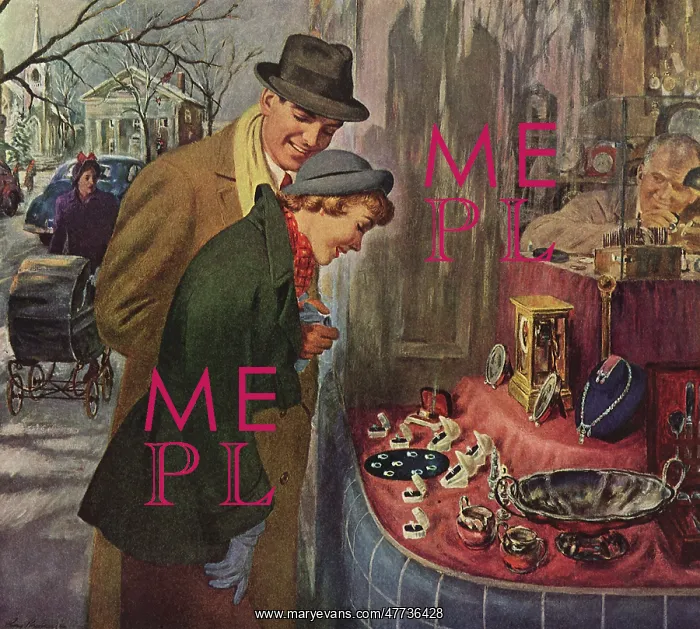 : Couple looking at Engagement Rings : Couple looking at Engagement Rings