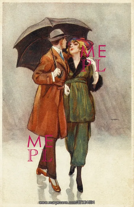  : COUPLE IN RAIN 1922