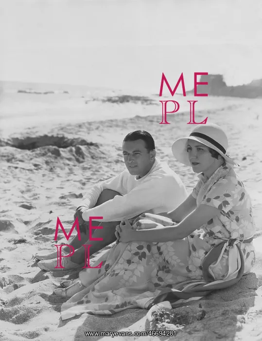 : Couple relaxes at the beach : Couple relaxes at the beach