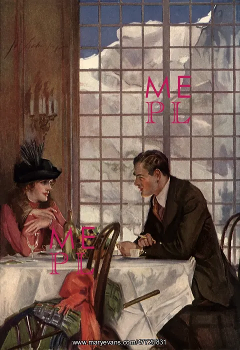 : Couple at Restaurant : Couple at Restaurant
