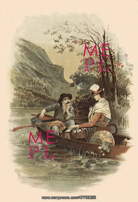 : Couple in Rowboat : Couple in Rowboat