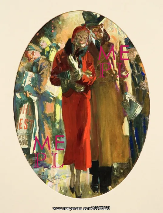 : Couple shopping c. 1930 : Couple shopping c. 1930