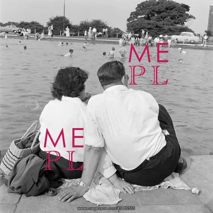 : Couple Sitting By Pond : Couple Sitting By Pond