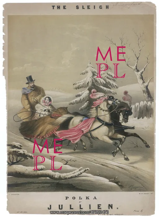 : Couple Go Sleighing : Couple Go Sleighing