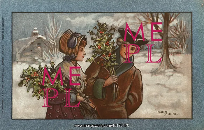 : Couple in a snowy landscape : Couple in a snowy landscape