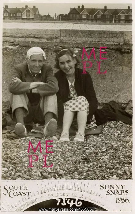 : Couple on a South Coast beach : Couple on a South Coast beach