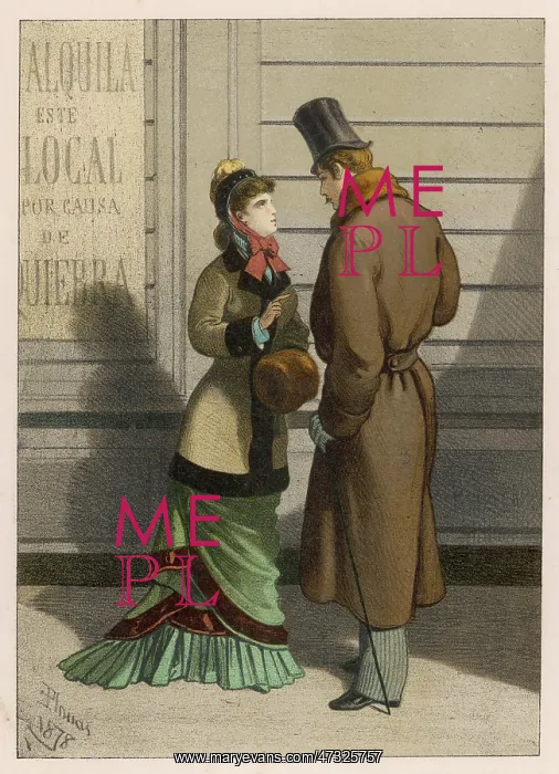 : COUPLE IN STREET 1878