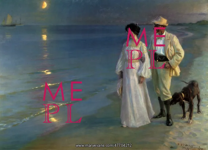  : Couple Stroll on Beach