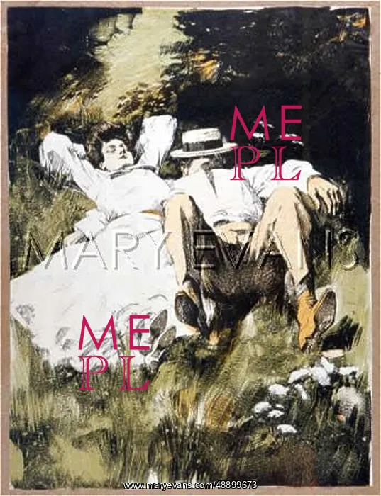 : COUPLE IN SUNSHINE C1909 : COUPLE IN SUNSHINE C1909