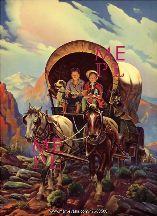  : Couple on Wagon