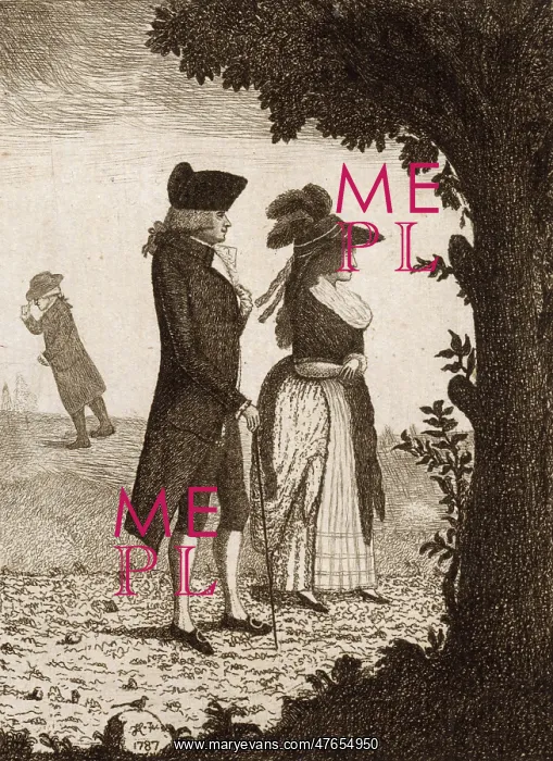 : Couple out walking, 1787 : Couple out walking, 1787