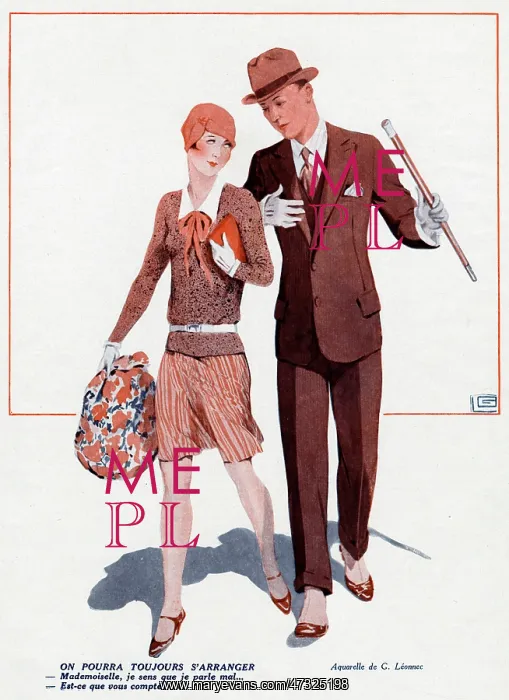  : Couple Walking - 1928