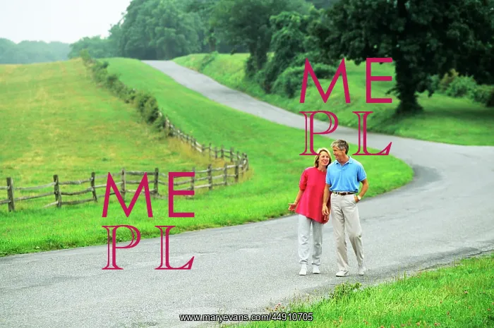  : Couple Walking Down Country Road