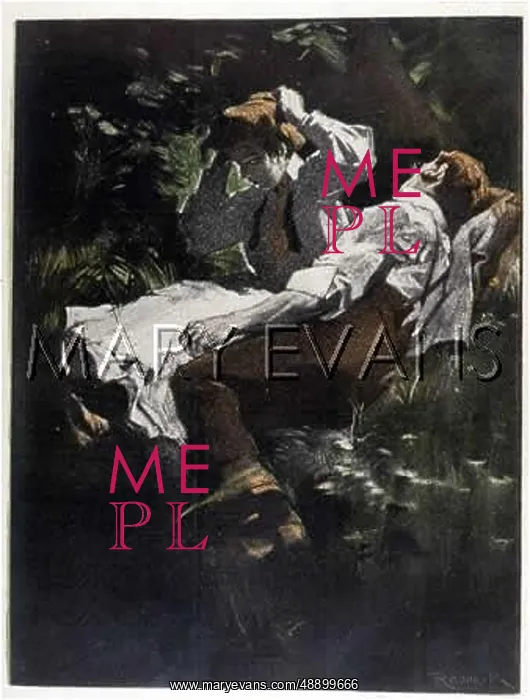: COUPLE IN WOODS 1904 : COUPLE IN WOODS 1904