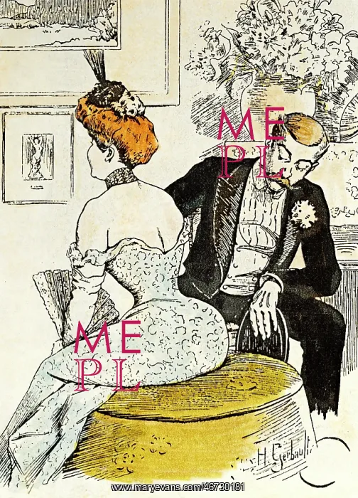 : couples, caricature, Two ways of enjoying art : couples, caricature, Two ways of enjoying art