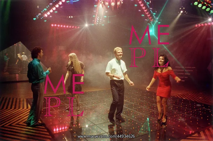 : Two Couples at a disco, Cornwall : Two Couples at a disco, Cornwall