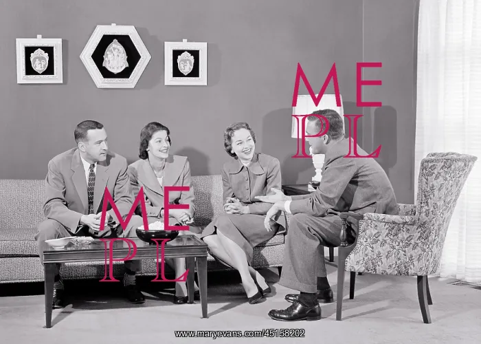 : Two Couples Sitting Living Room Talking Smiling : Two Couples Sitting Living Room Talking Smiling