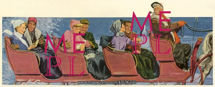  : Three Couples in Sleigh