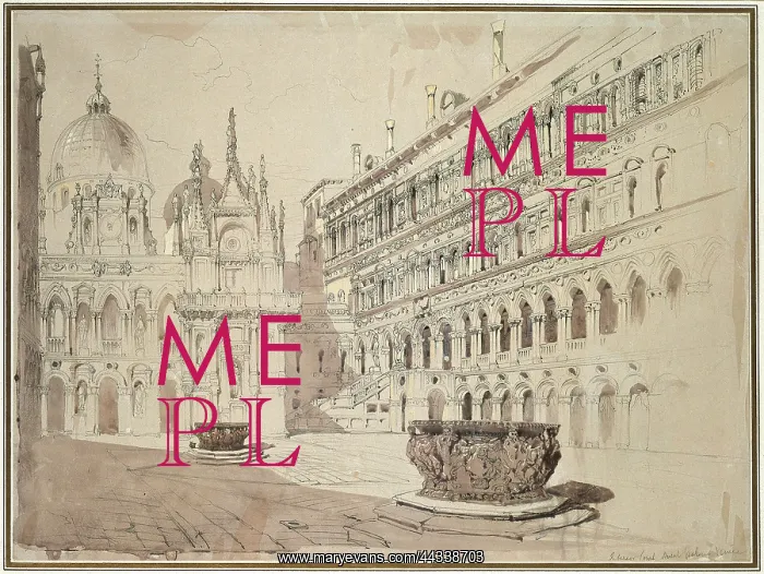 : The Court of the Ducal Palace, Venice : The Court of the Ducal Palace, Venice
