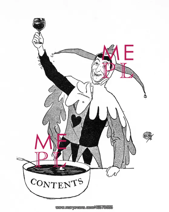 : A Court Jester raising the punch cup high! : A Court Jester raising the punch cup high!