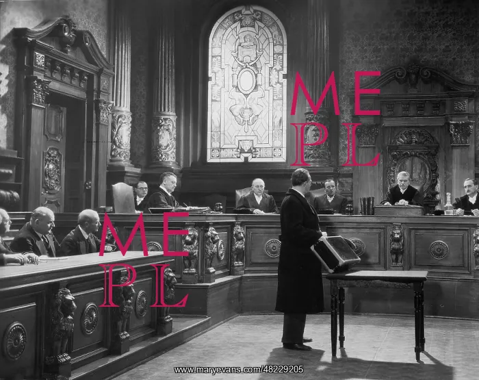 : Court scene from a movie : Court scene from a movie