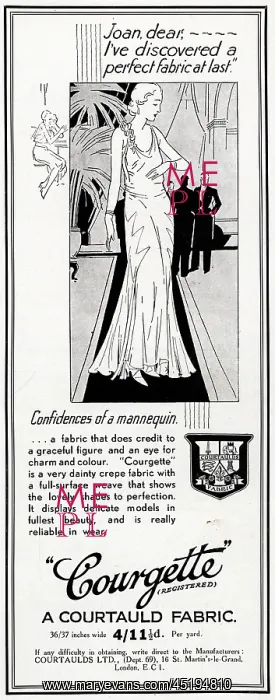: Courtaulds Courgette Advertisement : Courtaulds Courgette Advertisement