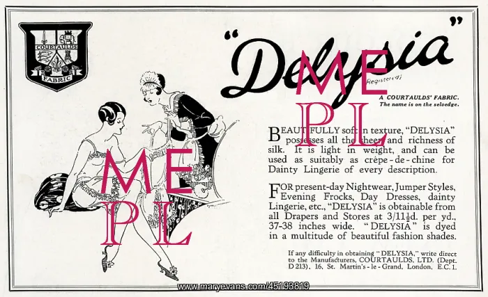 : Courtaulds Delysia Advertisement : Courtaulds Delysia Advertisement