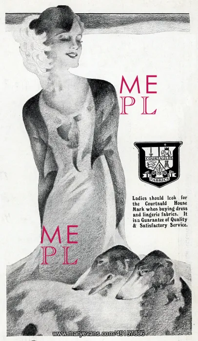 : Courtaulds Fabrics Advertisement : Courtaulds Fabrics Advertisement