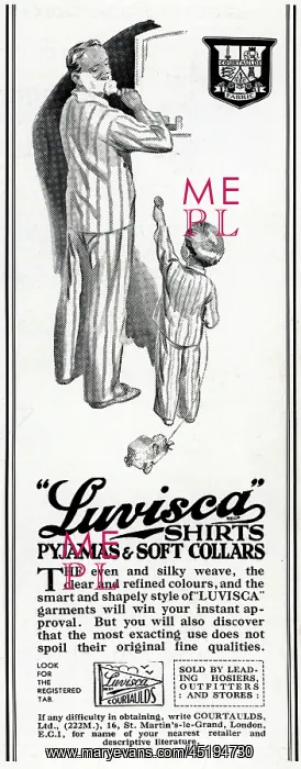 : Courtauld's Luvisca Advertisement : Courtauld's Luvisca Advertisement