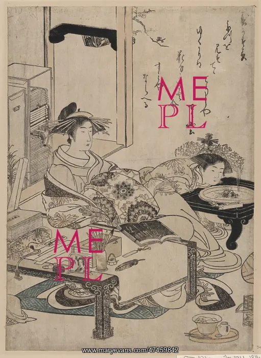 : The courtesan Chozan of Choji-ya : The courtesan Chozan of Choji-ya