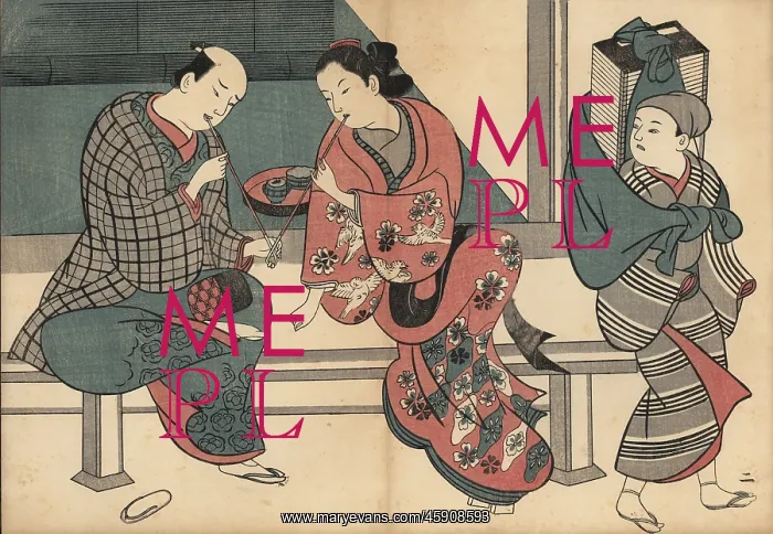 : Courtesan and customer sharing a tobacco pipe : Courtesan and customer sharing a tobacco pipe