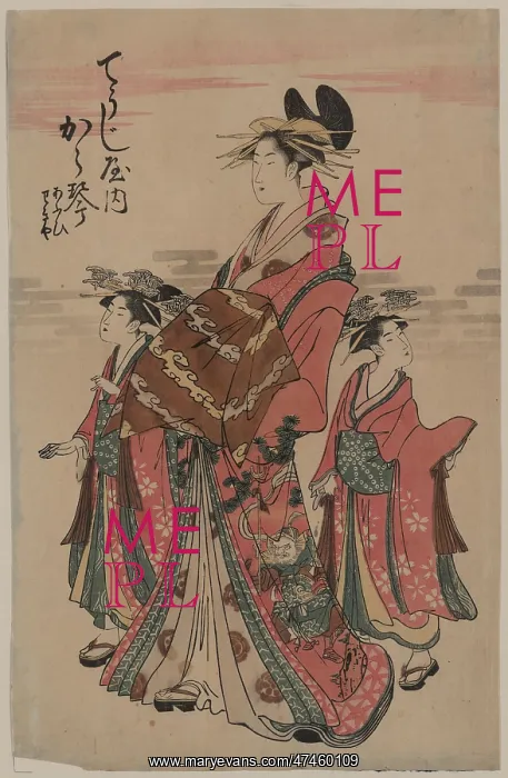 : The courtesan Karagoto of Choji-ya : The courtesan Karagoto of Choji-ya