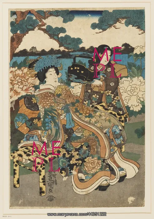 : Courtesan and maid : Courtesan and maid