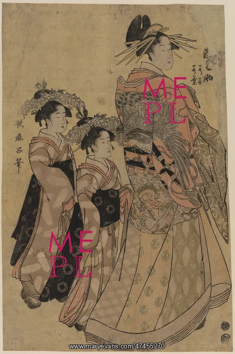 : The courtesan Somenosuke of the house of Matsuba : The courtesan Somenosuke of the house of Matsuba