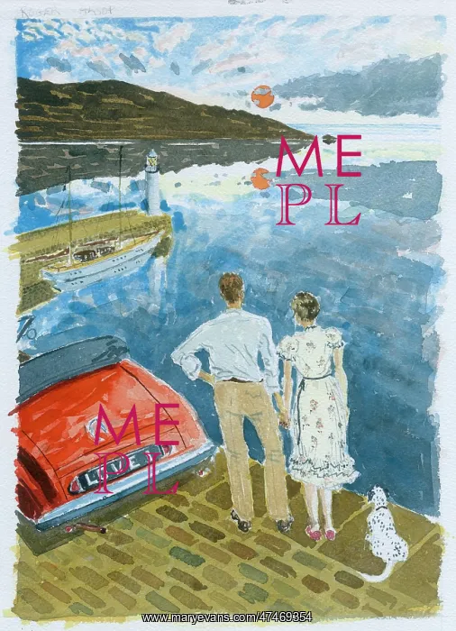  : Courting couple overlooking the harbour