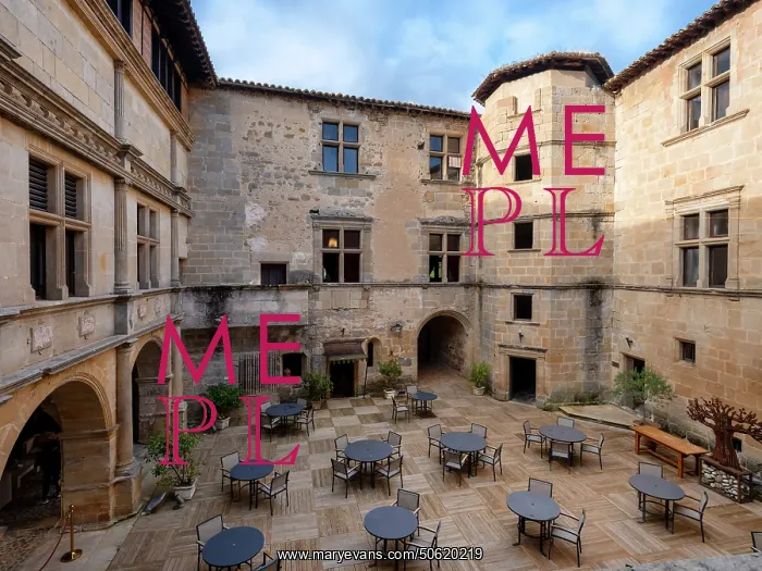 : Courtyard, Chateau des ducs de Joyeuse, Couiza, France : Courtyard, Chateau des ducs de Joyeuse, Couiza, France
