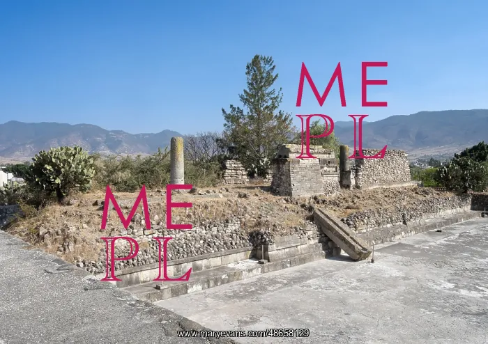 : Courtyard D, Columns Group, Mitla, Oaxaca, Mexico : Courtyard D, Columns Group, Mitla, Oaxaca, Mexico