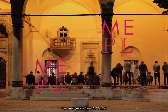 : Courtyard, Gazi Husrev-beg Mosque, Sarajevo, Bosnia : Courtyard, Gazi Husrev-beg Mosque, Sarajevo, Bosnia