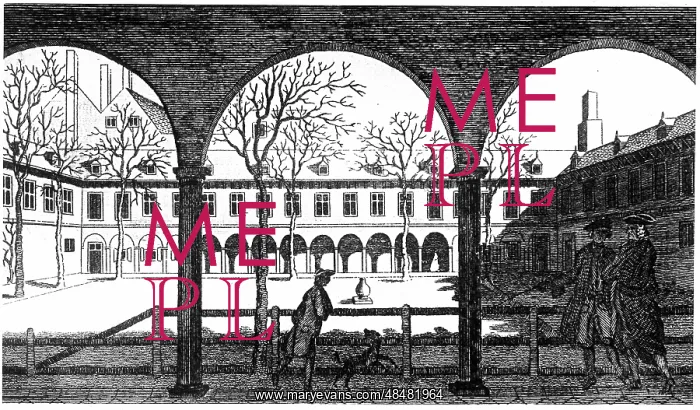 : Courtyard of Gresham College, from 18th century : Courtyard of Gresham College, from 18th century